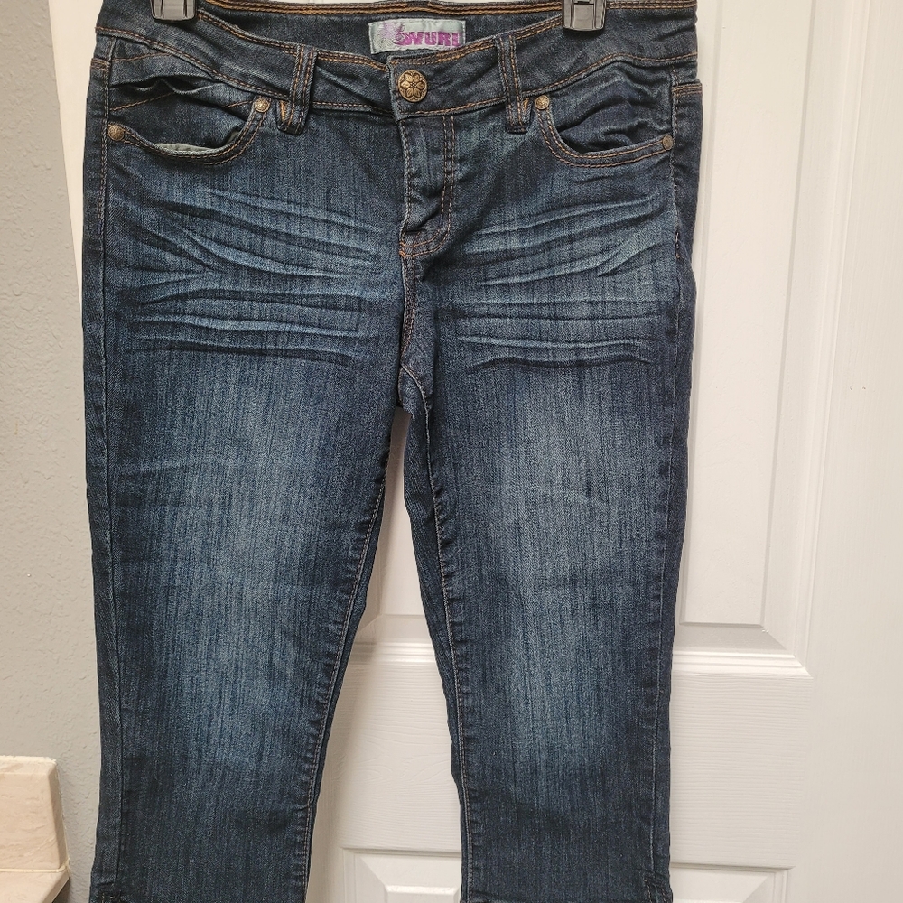 Wurl Brand Denim Capri Blue size 9
